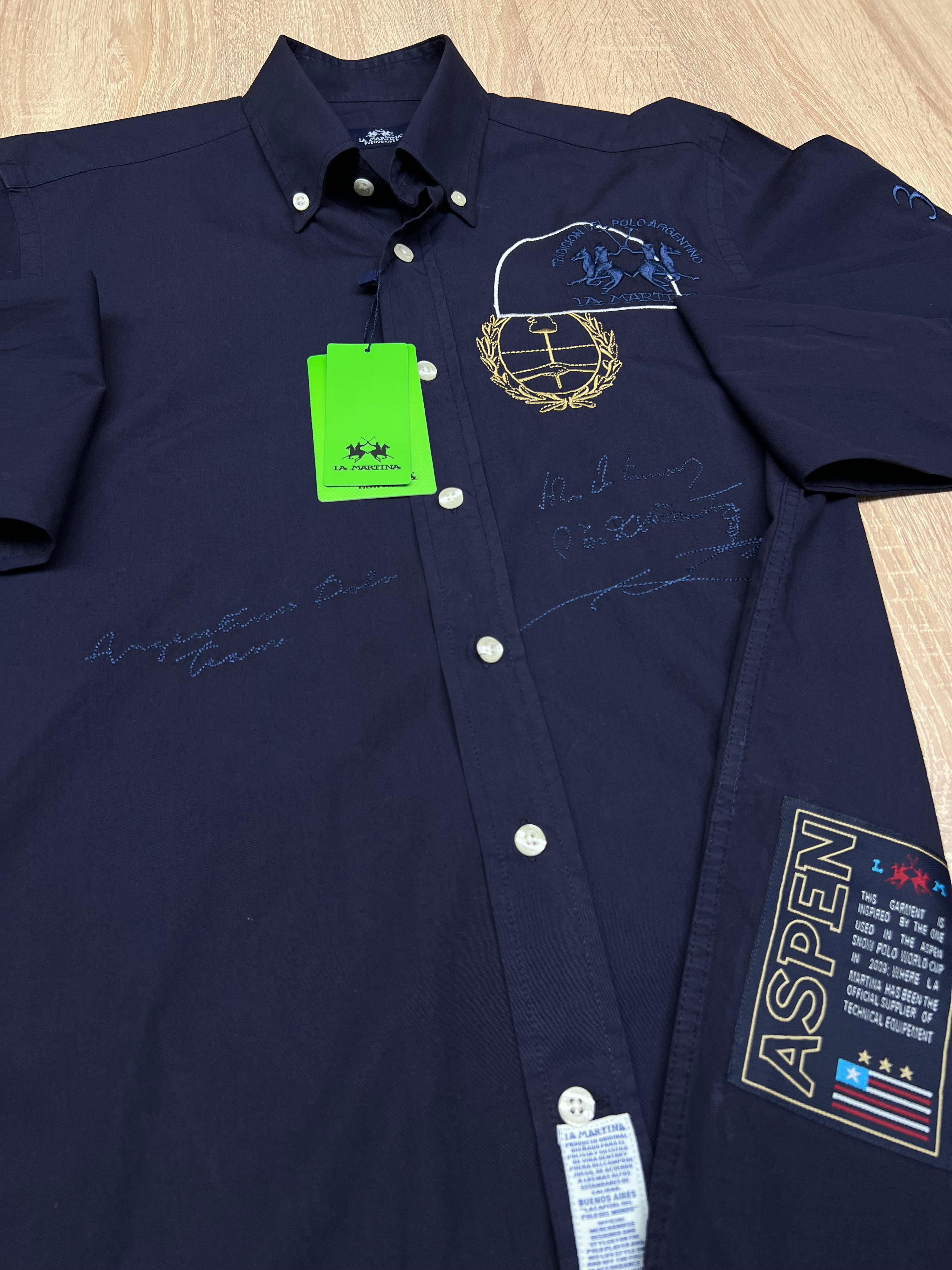 CHEMISE LA MARTINA 1936 BLEU MARINE