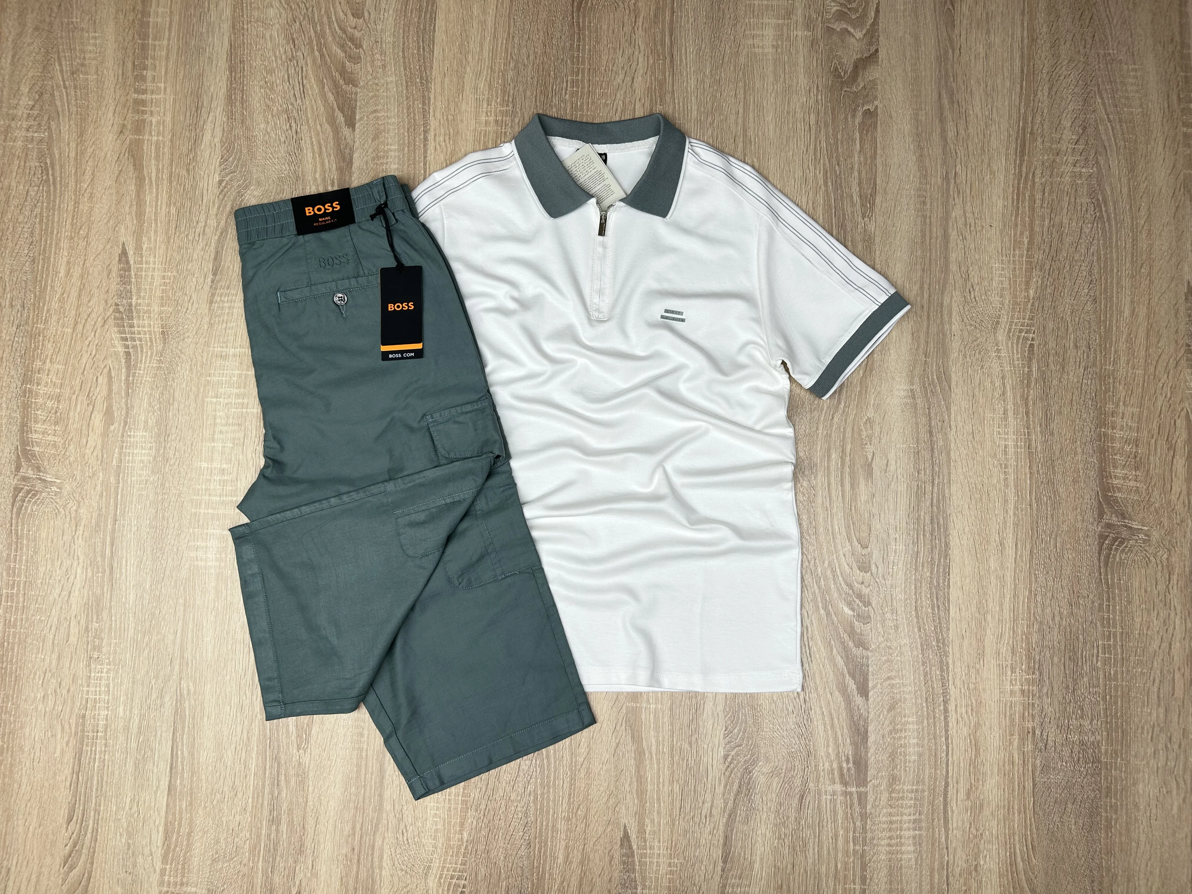 ENSEMBLE POLO BLANC-PANTACOURT BS