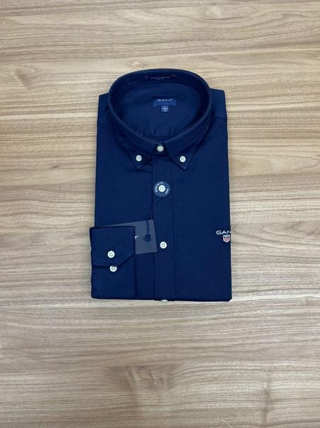 Chemise Simple Gant Bleu Marine
