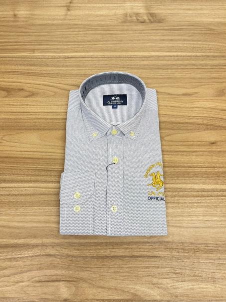 chemise La Martina blanc pointu