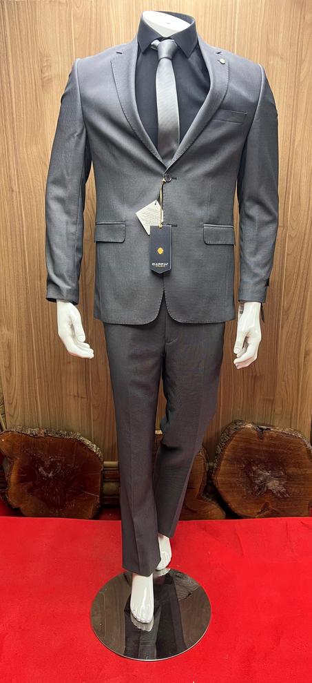 COSTUME PIQUE GRIS FONCE