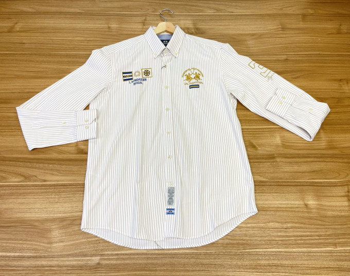 Chemise La Martina Raillé Beige