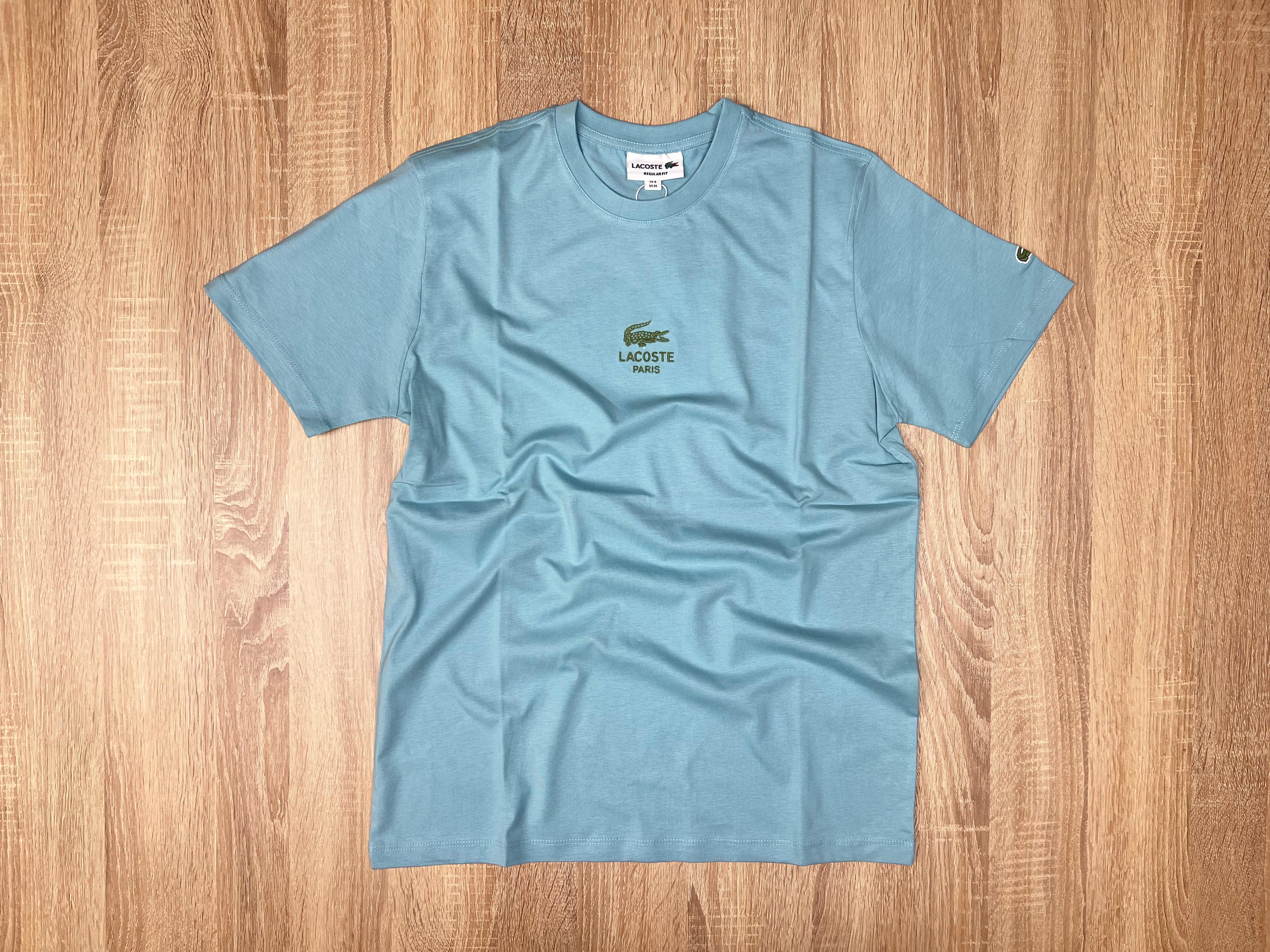 T-SHIRT LACOSTE NV BLEU CIEL