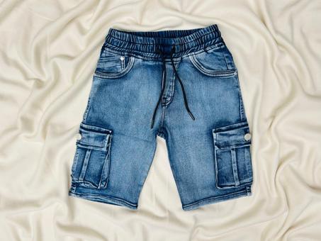 SHORT ENFANT GOLF NAVY BLEU ELASSTIQUE