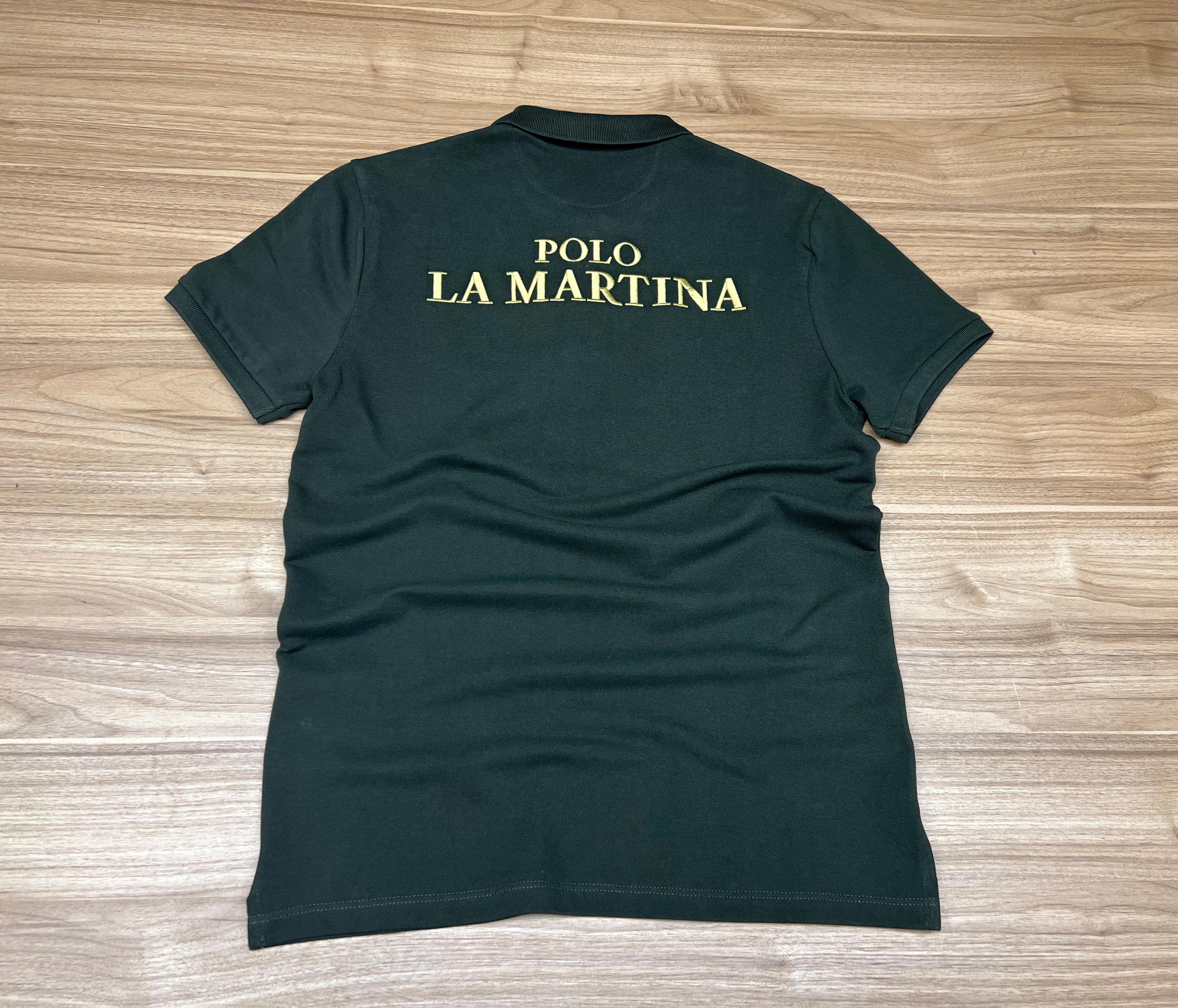 POLO LA MARTINA WINDSOR VERT MILITAIRE