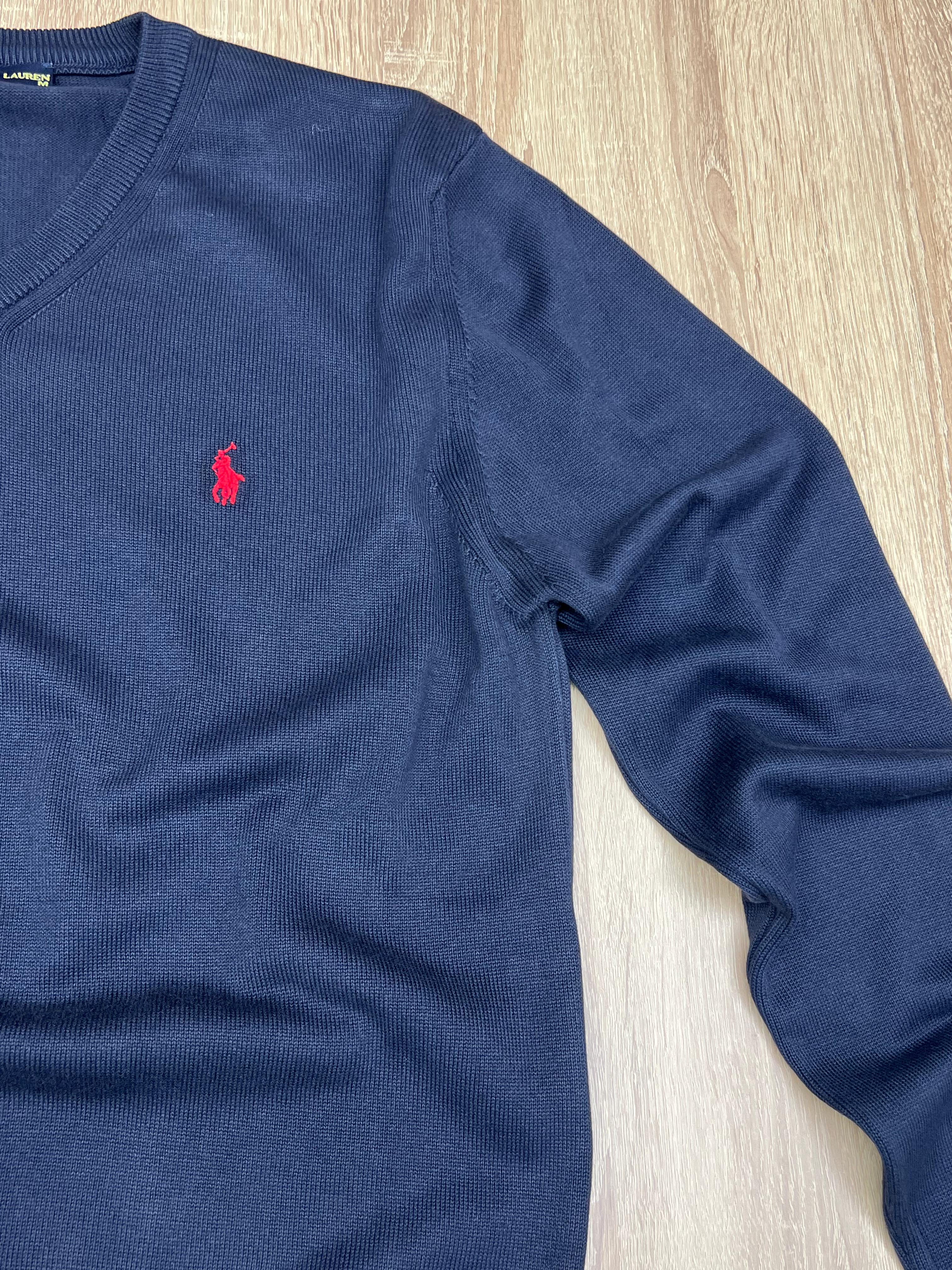 PULL EN LAINE RALPH LAUREN BLEU MARINE