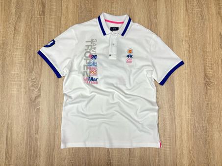 POLO LA MARTINA SAINTROP BLANC