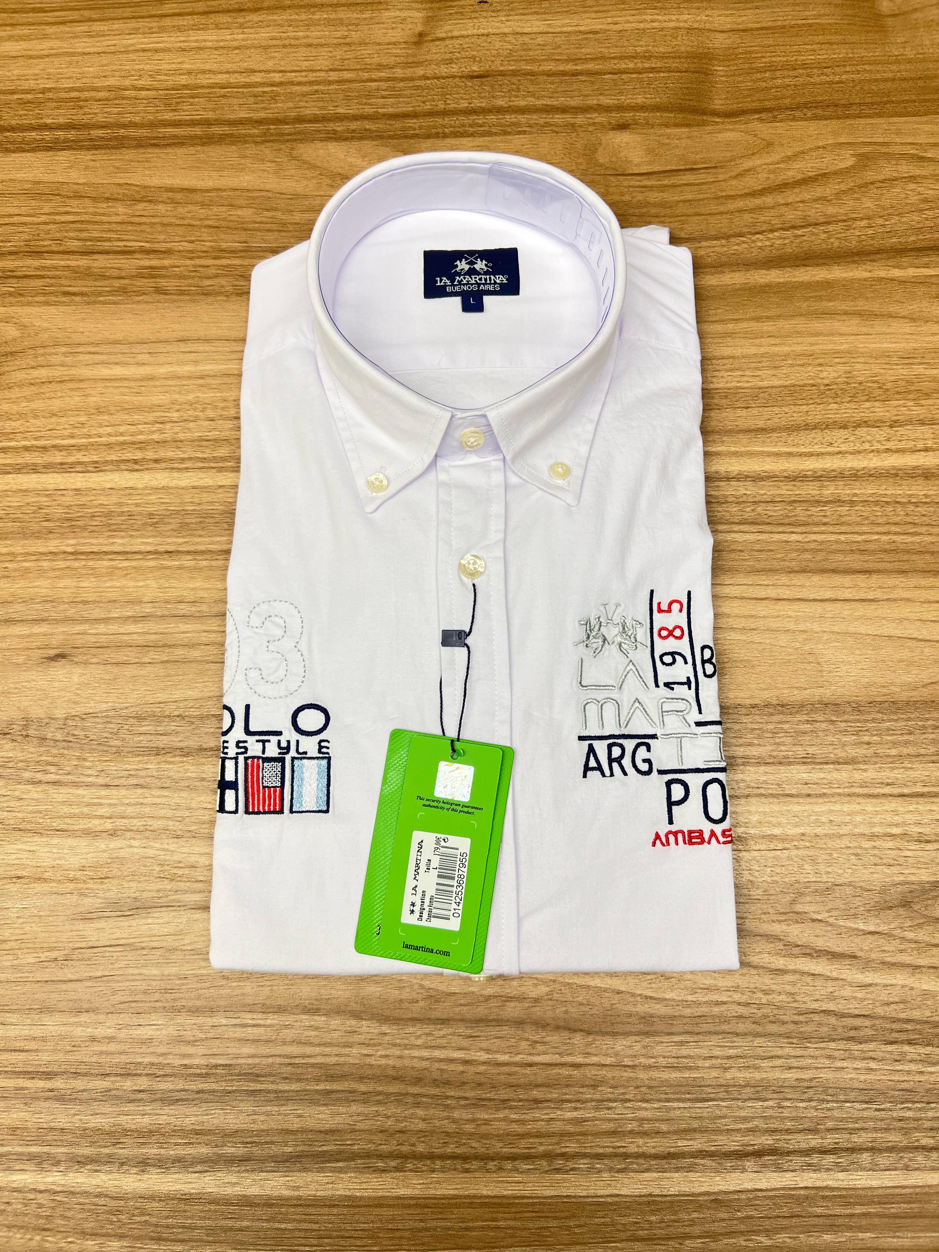 CHEMISE LA MARTINA LIFE STYLE BLANC