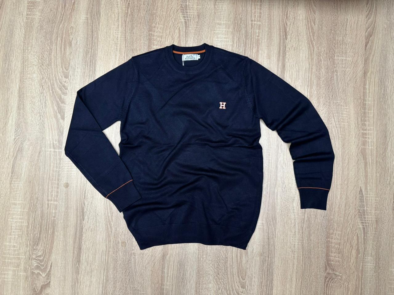 PULL HERMES NV BLEU MARINE