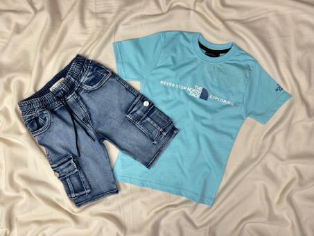 ENSEMBLE ENFANT THE NORTH FACE BLEU CIEL