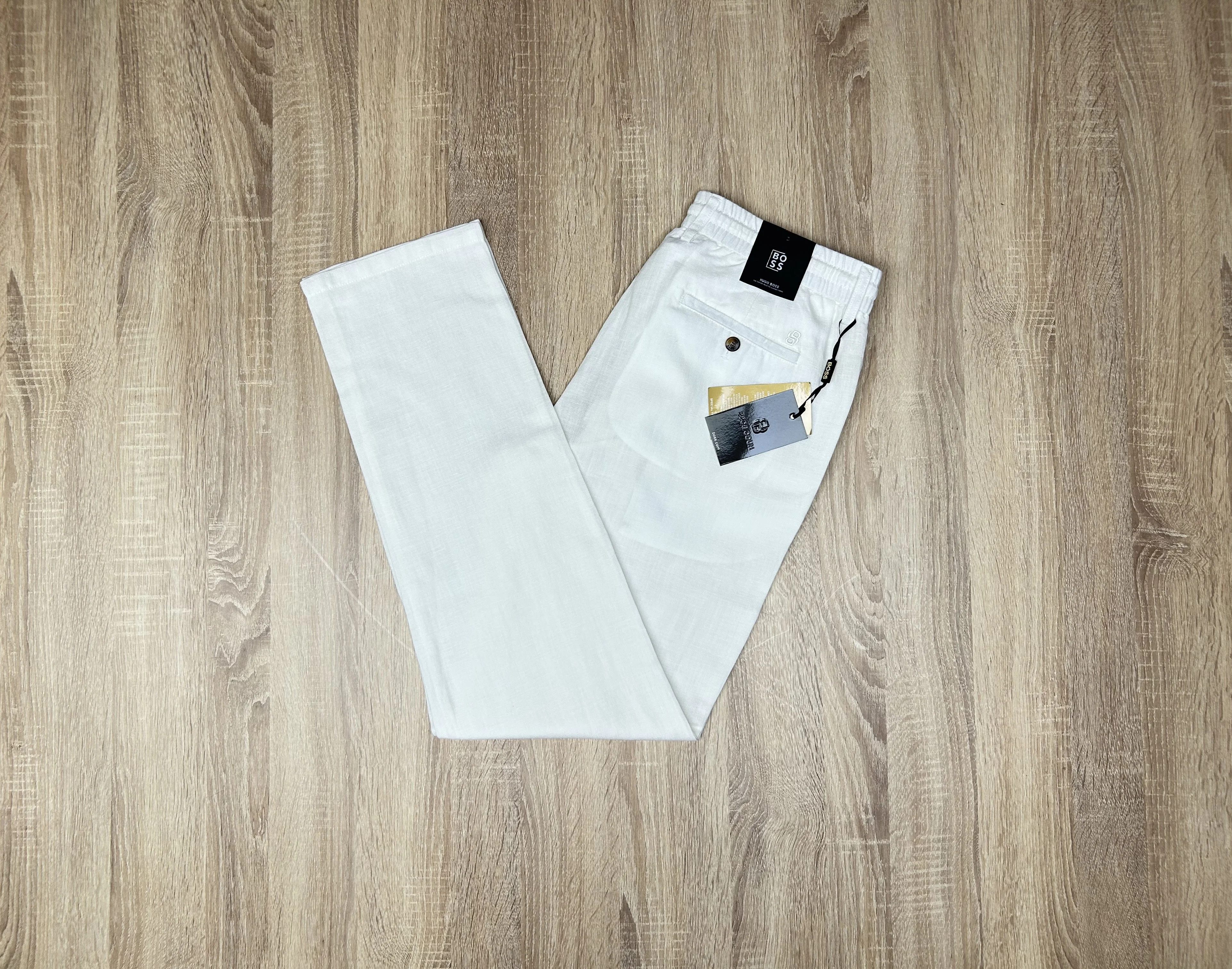 ENSEMBLE LIN VERT CANARE -BLANC CASSE