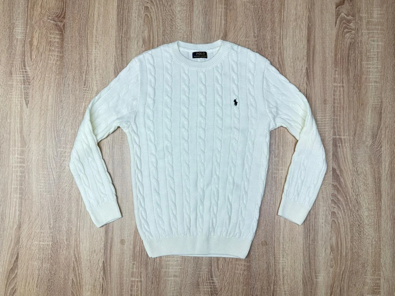 PULL RALPH LAUREN NV BLANC
