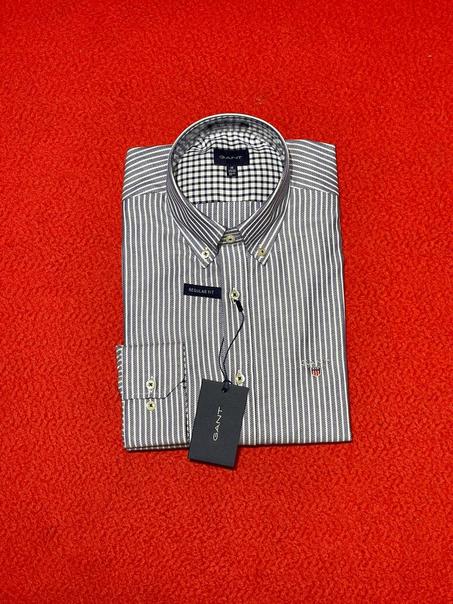 Chemise Gant Raille Bleu