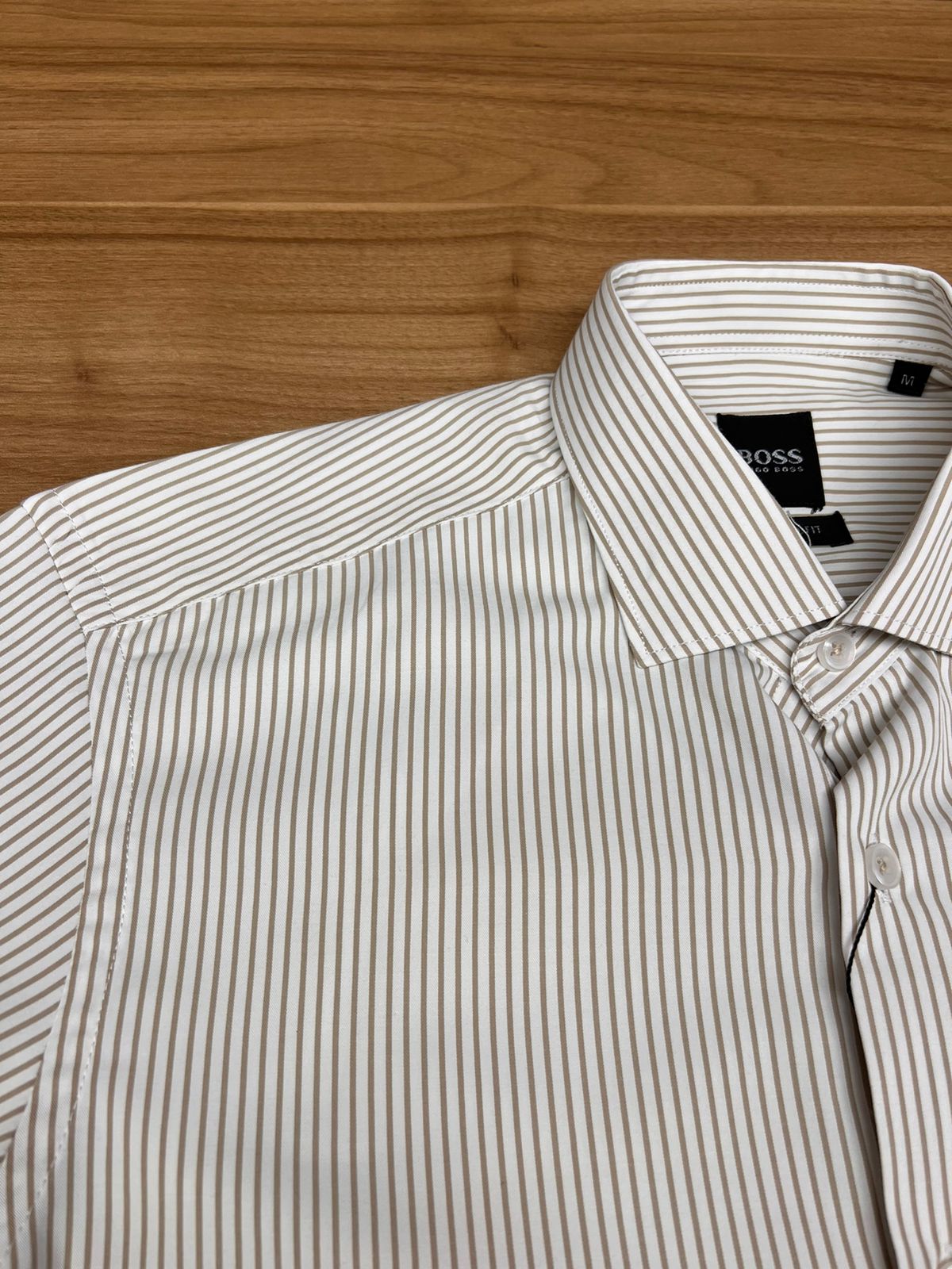 Chemise Demi Manche Boss Petit Raille Beige