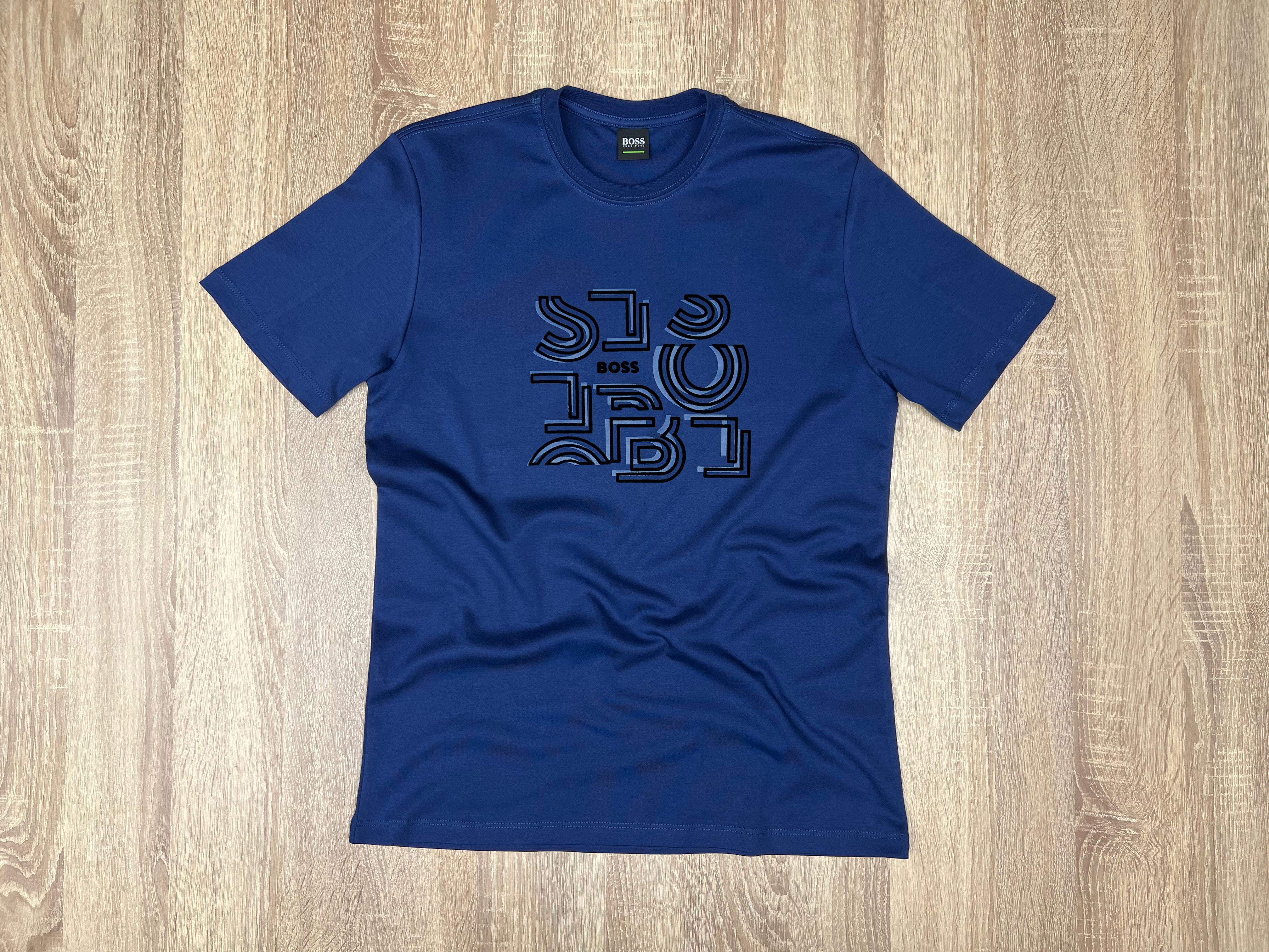 T-SHIRT BOSS NV BLEU