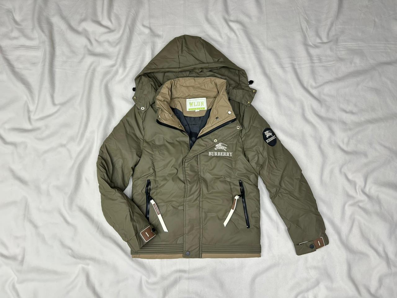 JACKET ENFANT BURBERRY VERT MILITAIRE