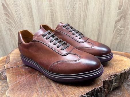 Chaussure en cuir semelle Extra Light Tabac