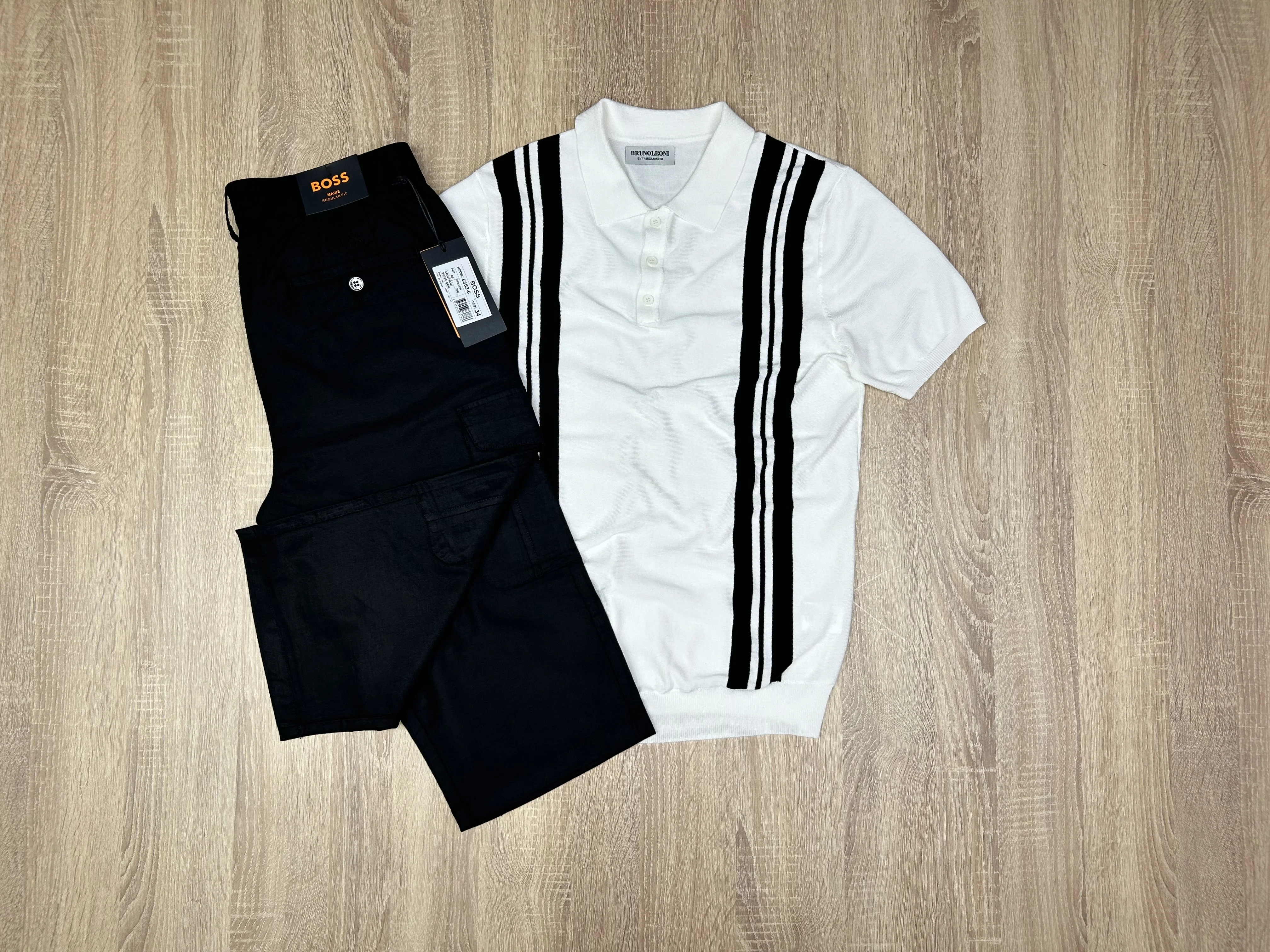 ENSEMBLE POLO BRU BLANC-PANTACOURT