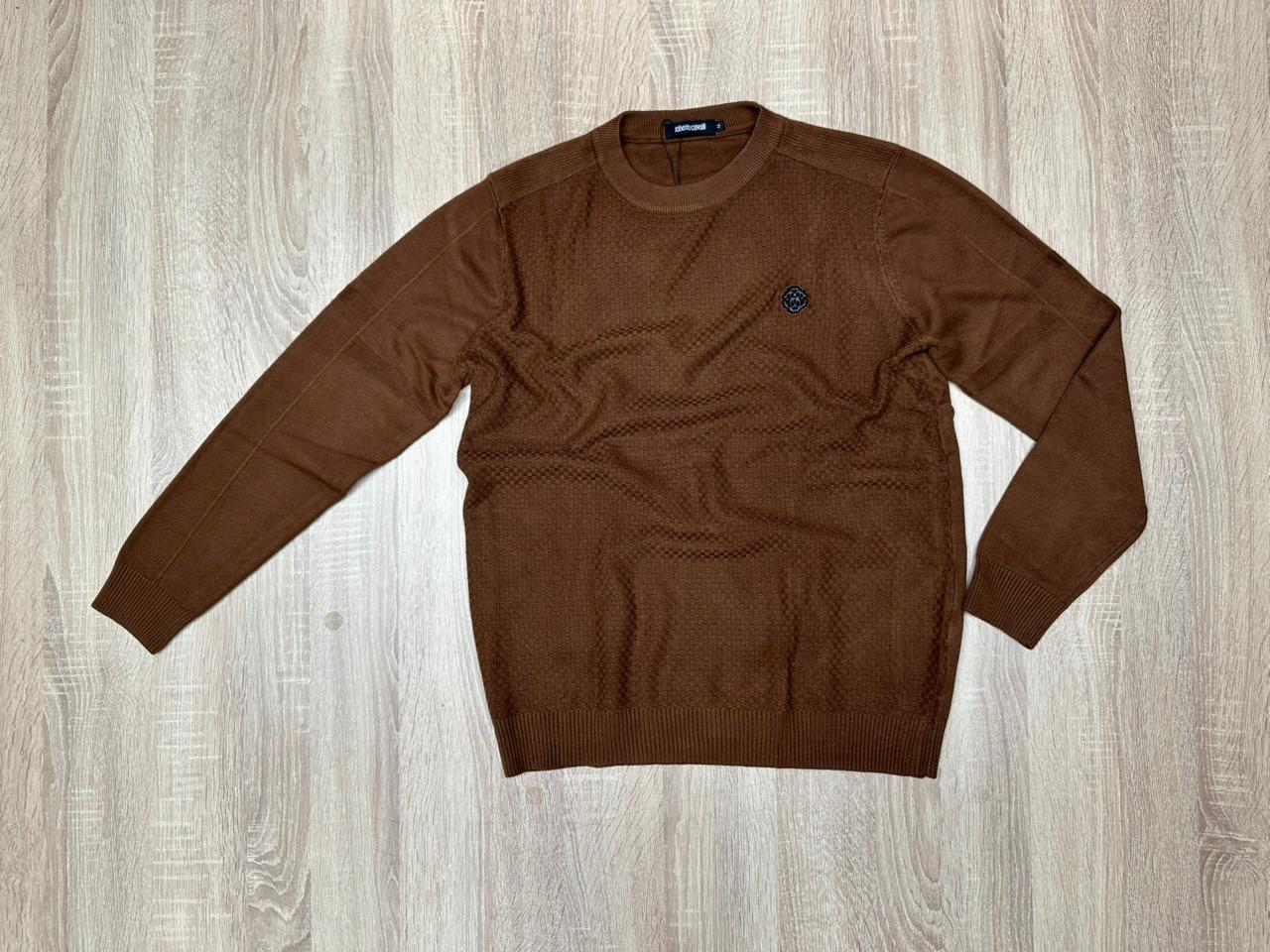 PULL ROBERTO CAVALLI MARRON