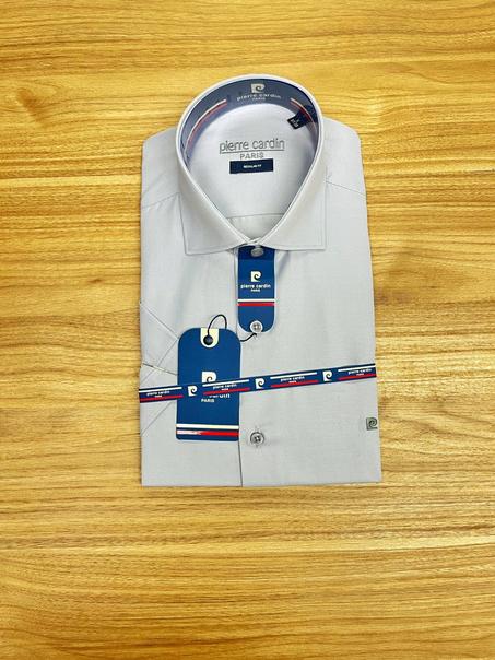 Chemise Demi Manche Pierre Cardin Simple Gris