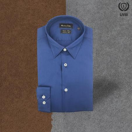 Chemise Massimo Dutti Bleu Roi