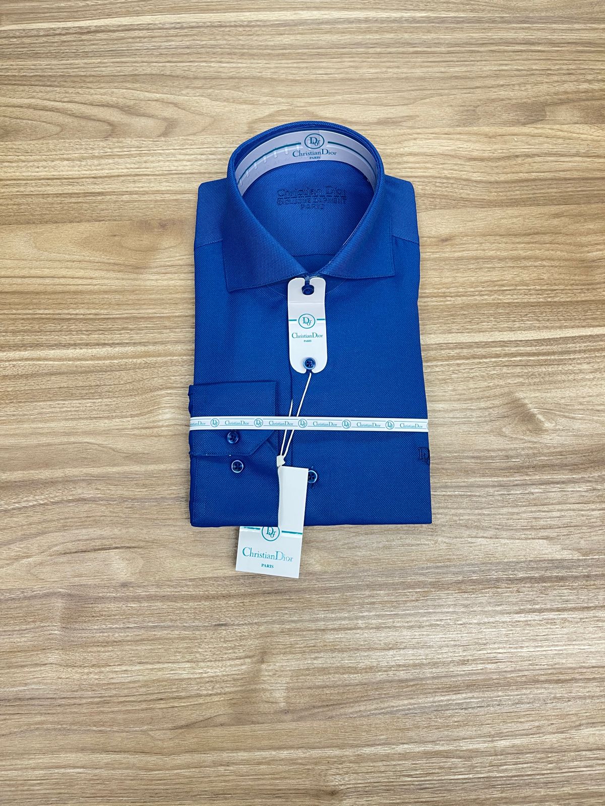 CHEMISE CHRISTIAN DIOR BLEU