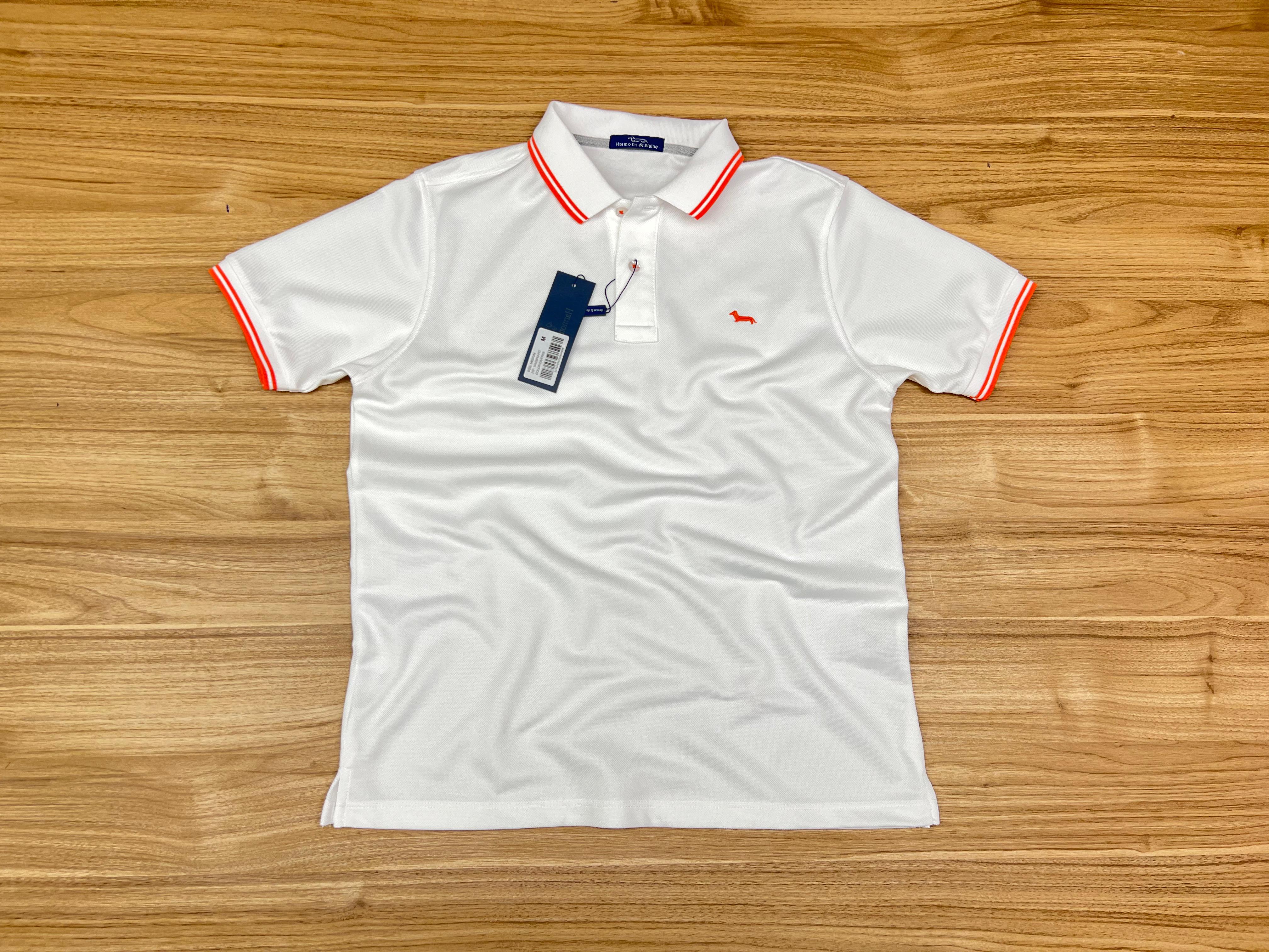 POLO HARMONT&BLAINE SIMPLE NV BLANC
