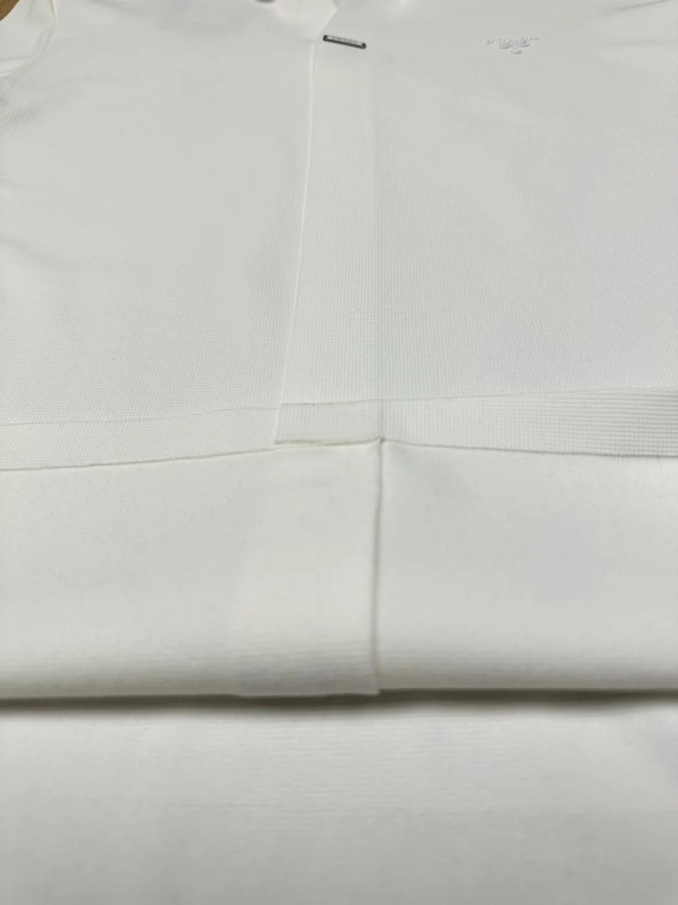 POLO COL CHEMISE PRADA  BLANC