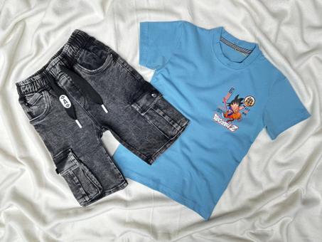 ENSEMBLE DRAGONBALL BLEU CIEL