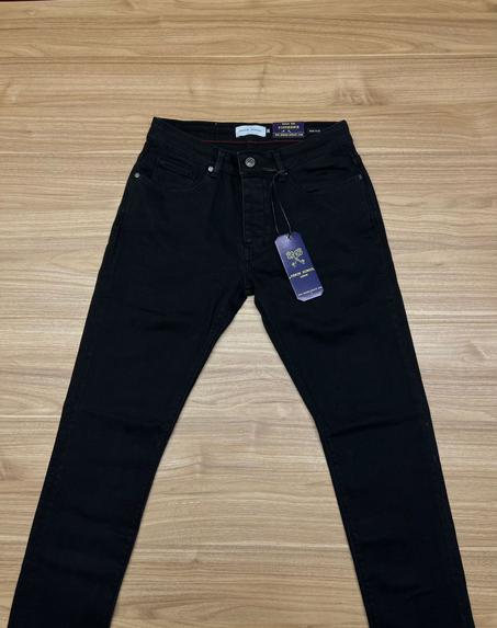 JEAN DENIM SHCOOL NOIR DEMI SLIM