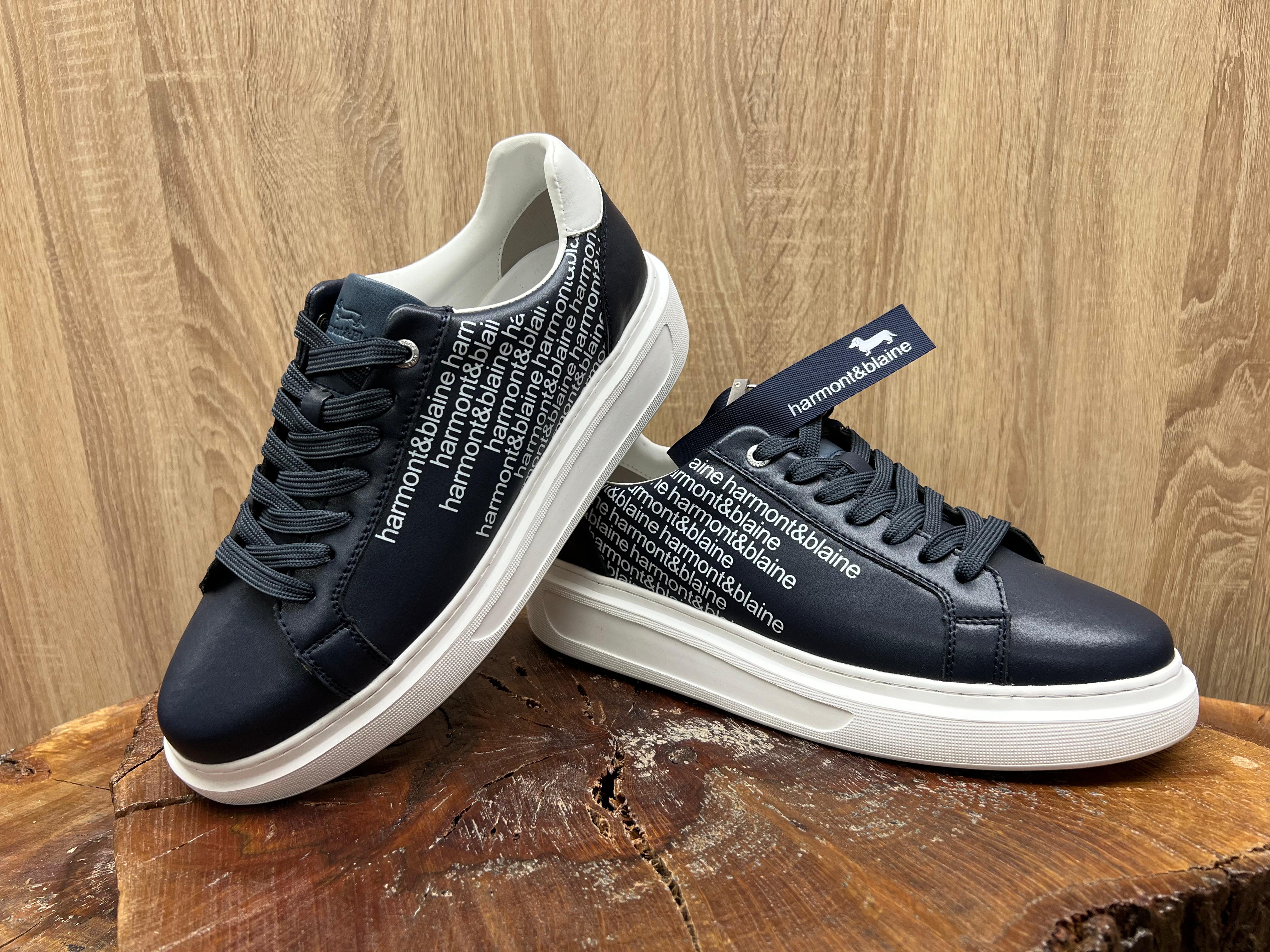BASKET HARMONT&BLAINE BLEU MARINE