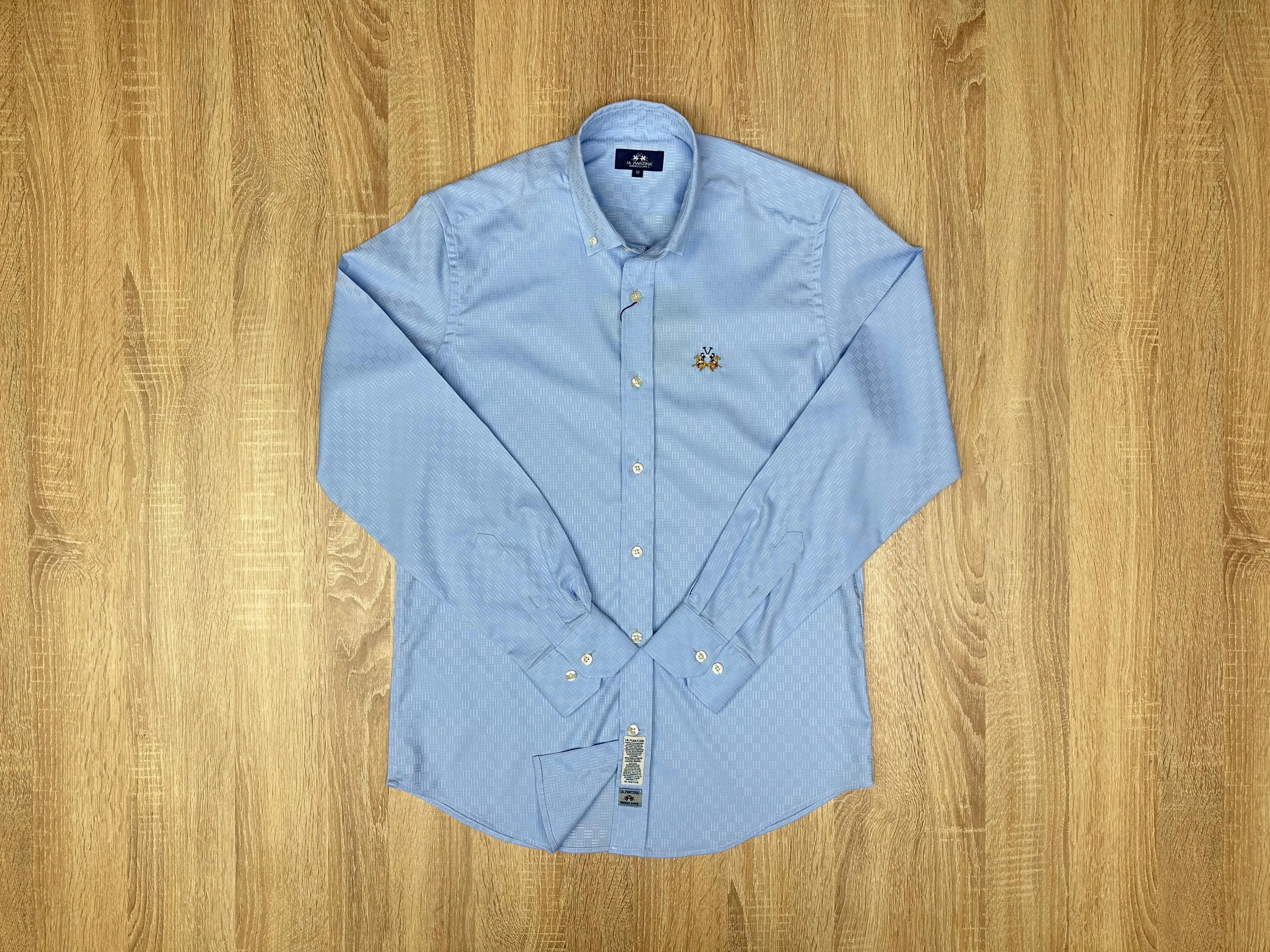 CHEMISE LA MARTINA SIMPLE NV BLEU CIEL