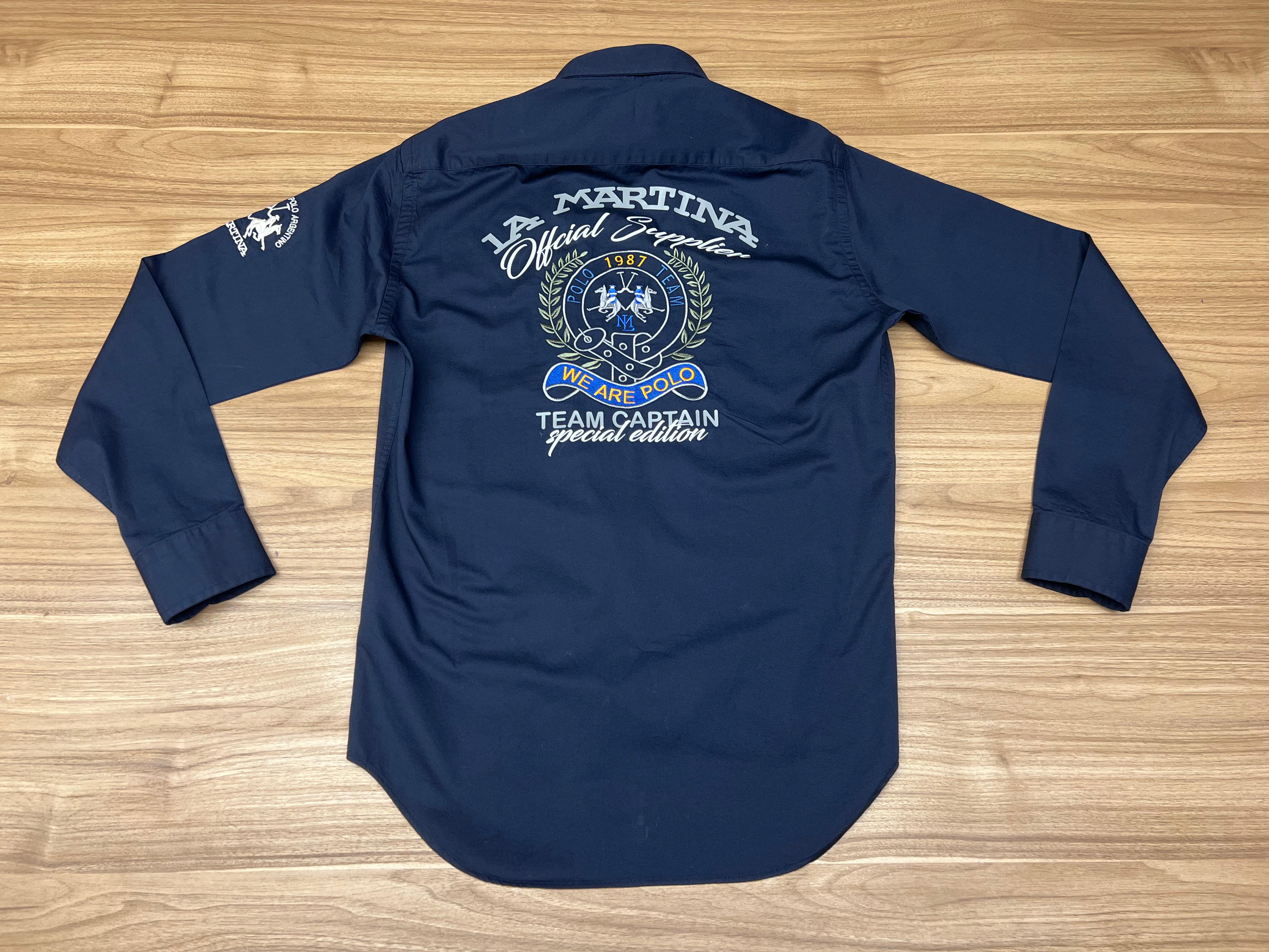 CHEMISE LA MARTINA 1987 BLEU MARINE