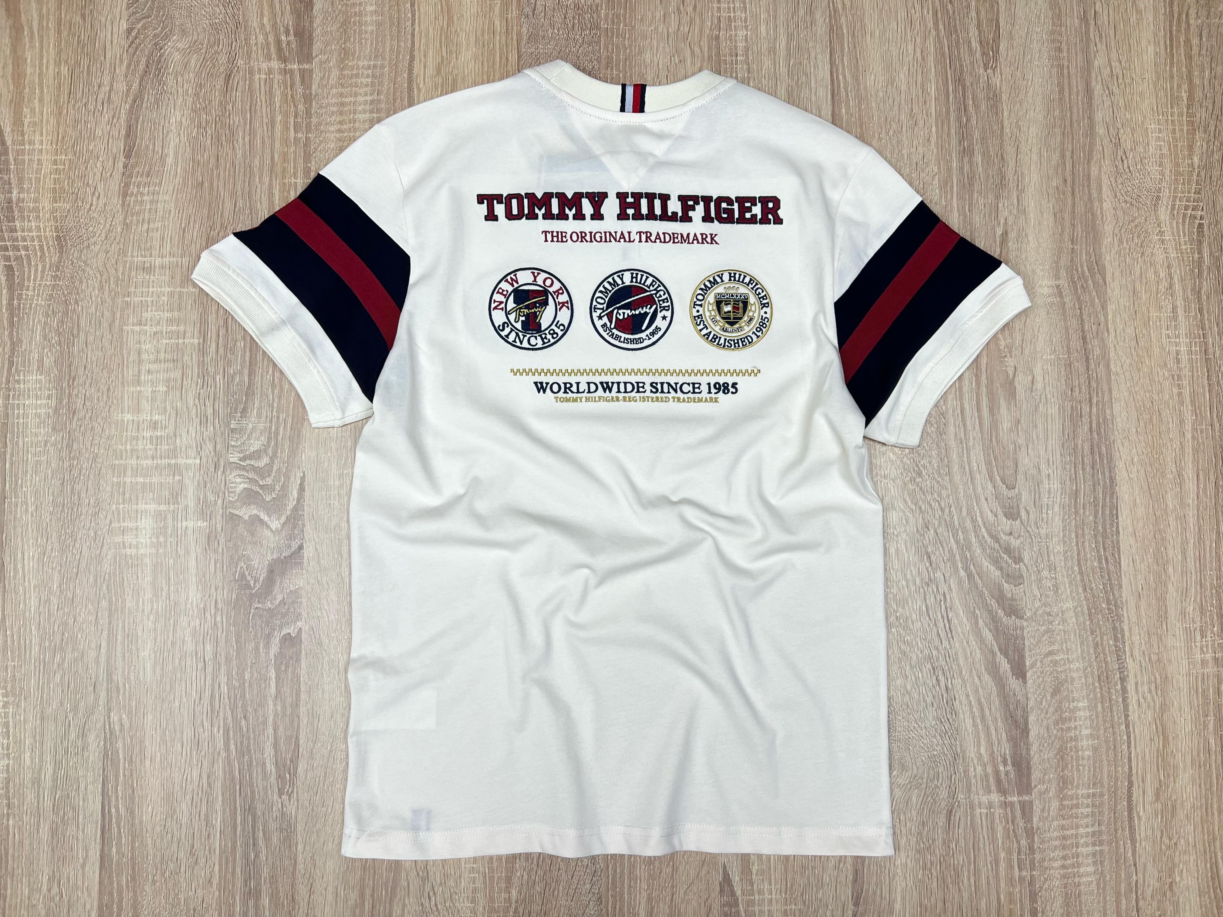 T-SHIRT TOMMY NEW YORK 85 BLANC CASSE