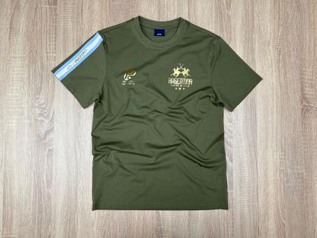T-SHIRT LA MARTINA ARGENTINA VERT MILITAIRE