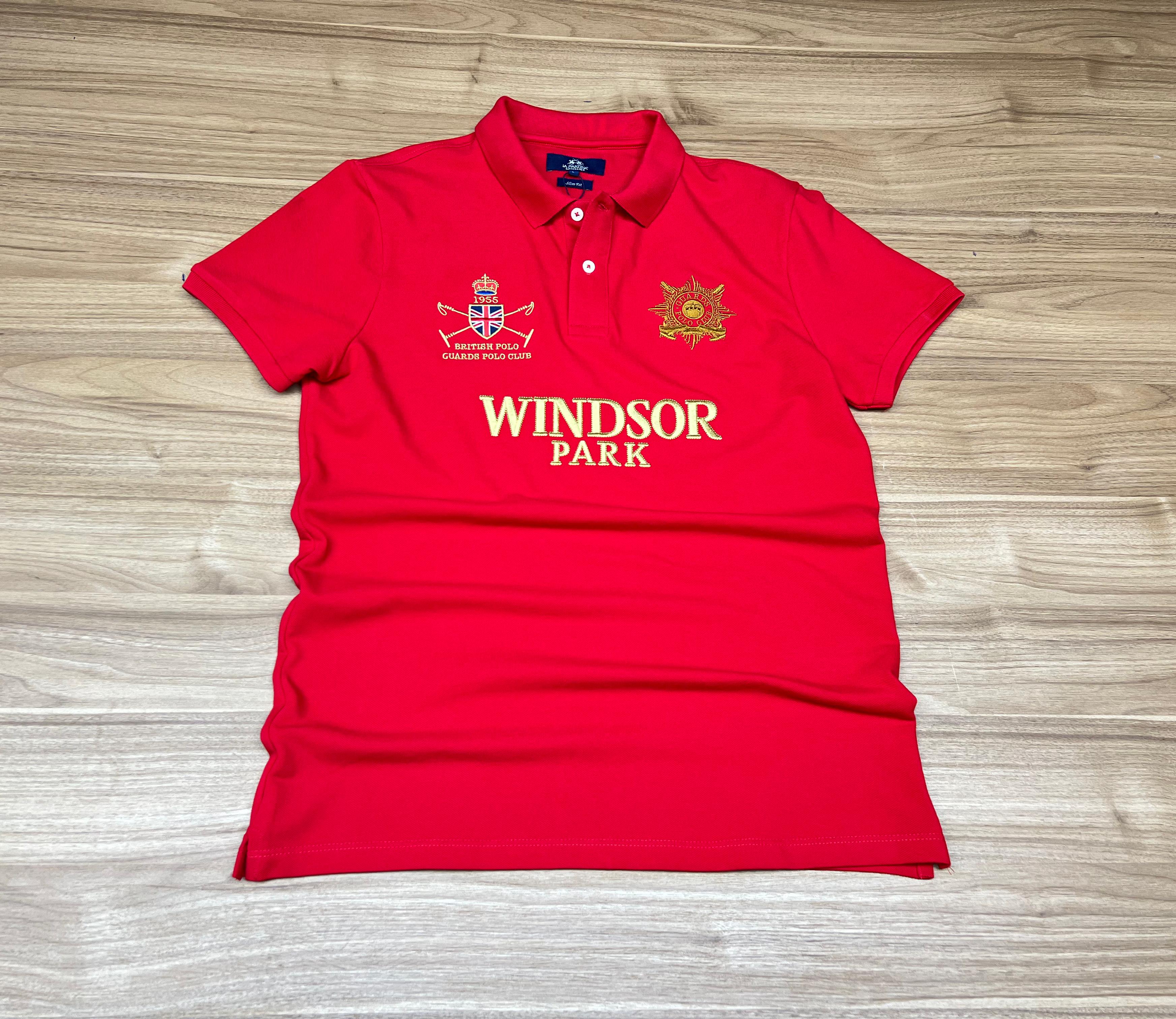 POLO LA MARTINA WINDSOR ROUGE