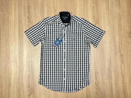CHEMISE PIERRE CARDIN GRAND CARREAUX NOIR