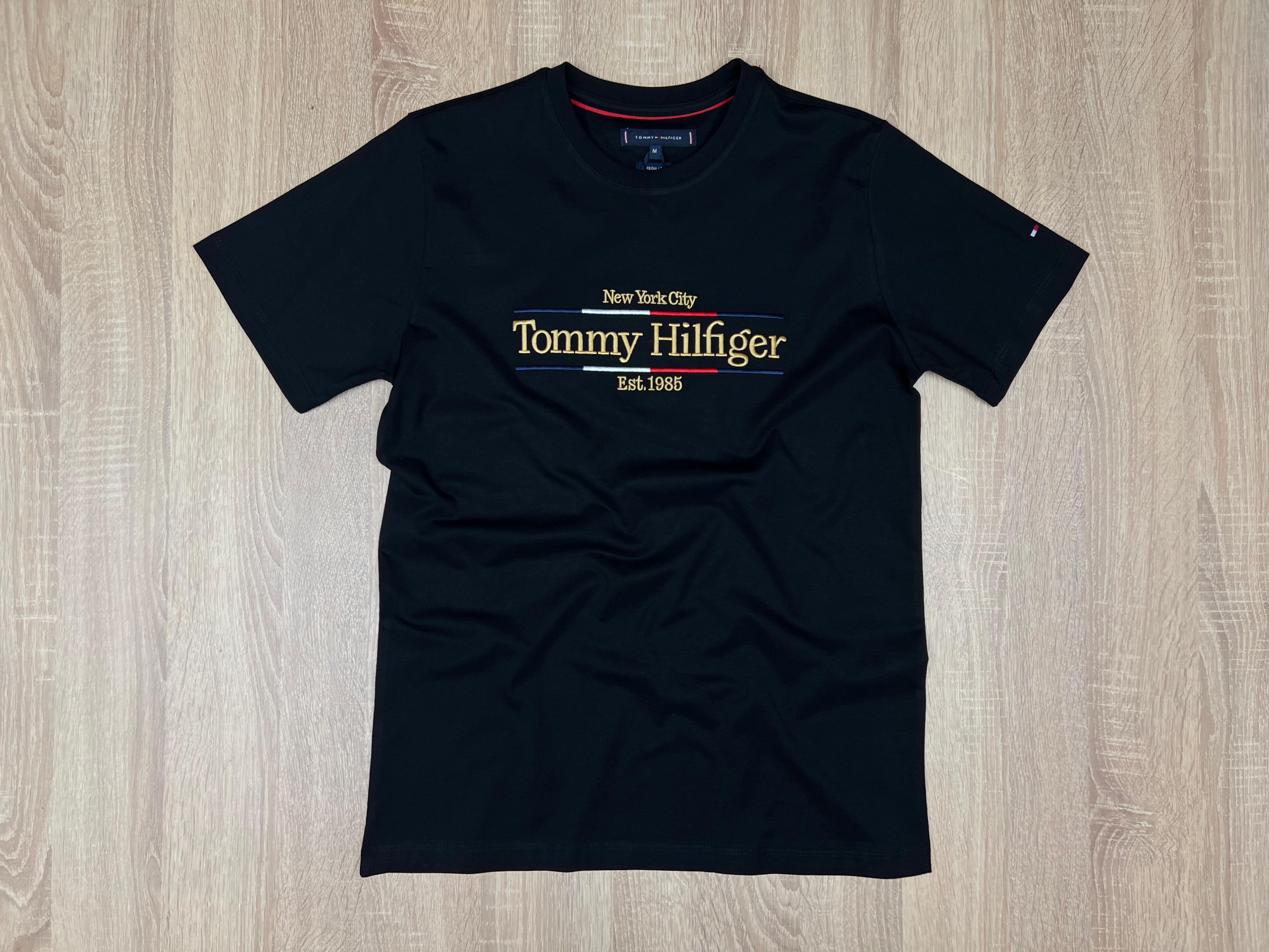 T-SHIRT TOMMY EST 1985 NOIR