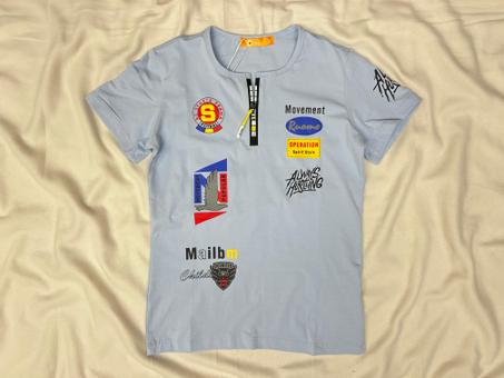 T-SHIRT SPIRIT STYLE BLEU CIEL