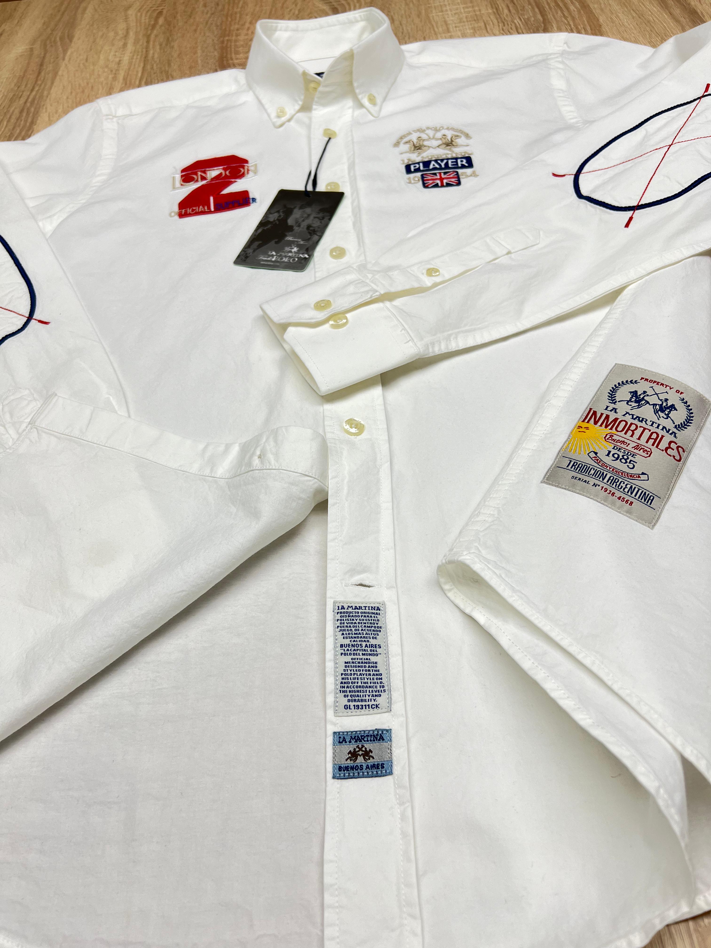 CHEMISE LA MARTINA LONDON 1954 BLEU MARINE