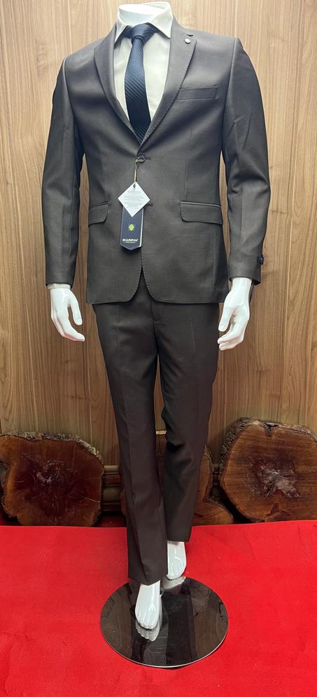 COSTUME PIQUE MARRON