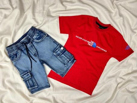 ENSEMBLE ENFANT THE NORTH FACE ROUGE