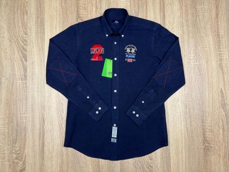 CHEMISE LA MARTINA LONDON 1954 BLEU MARINE