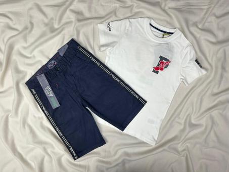 ENSEMBLE ENFANT POLO BLANC