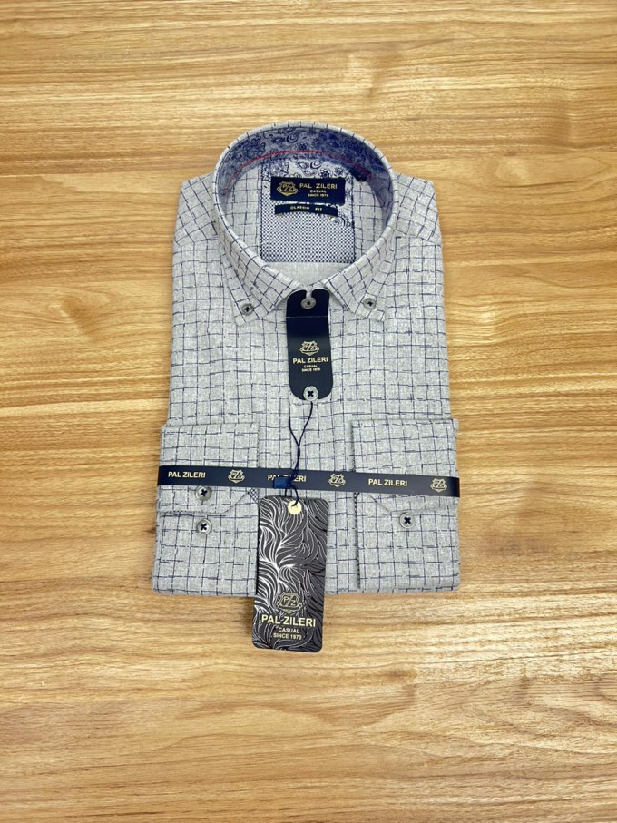Chemise Pal Zileri Gris Claire