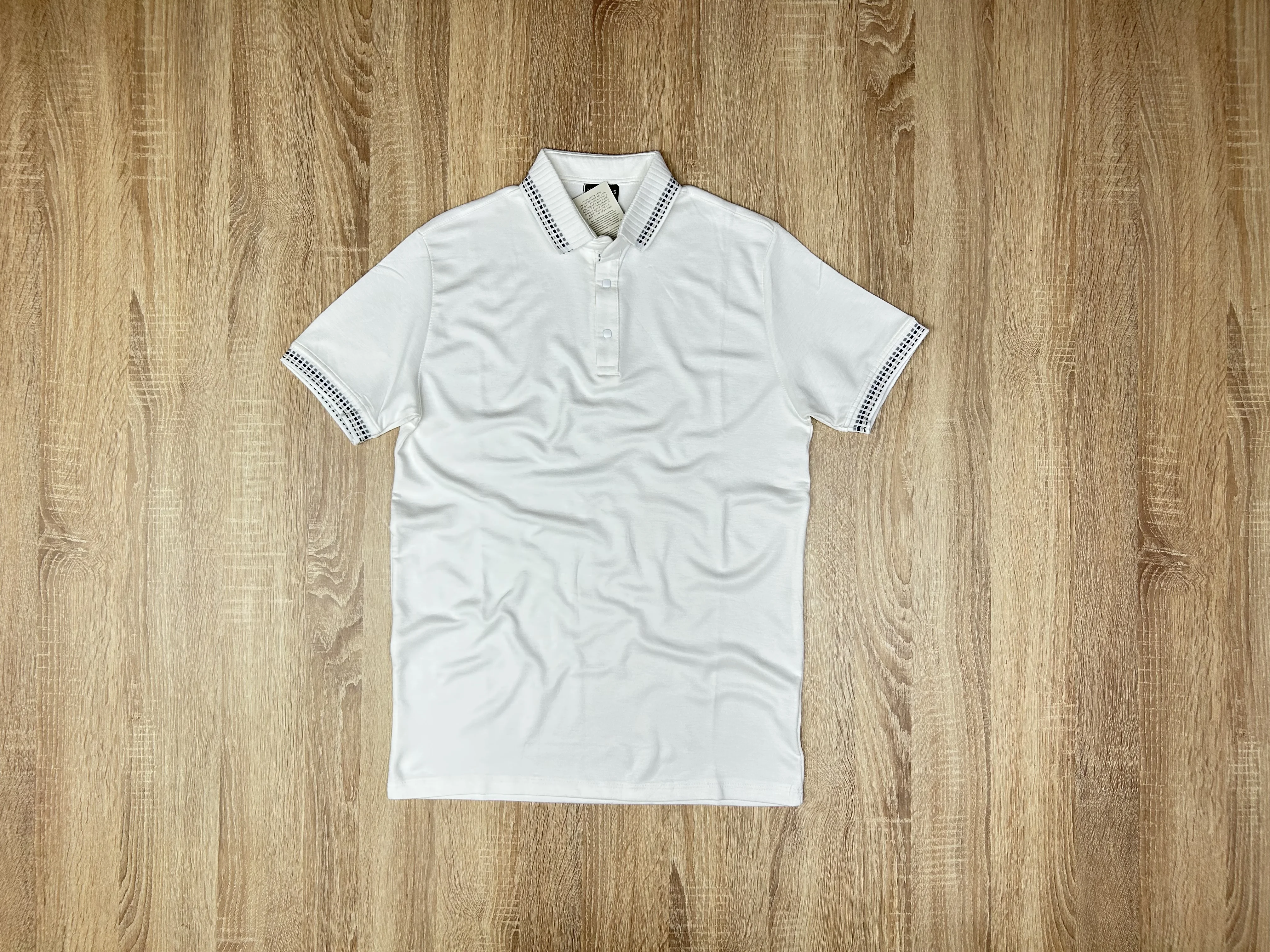 POLO brun26 BLANC
