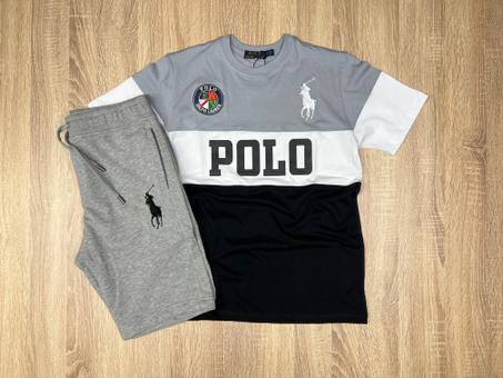 ENSEMBLE RALPH LAUREN GRIS-NOIR