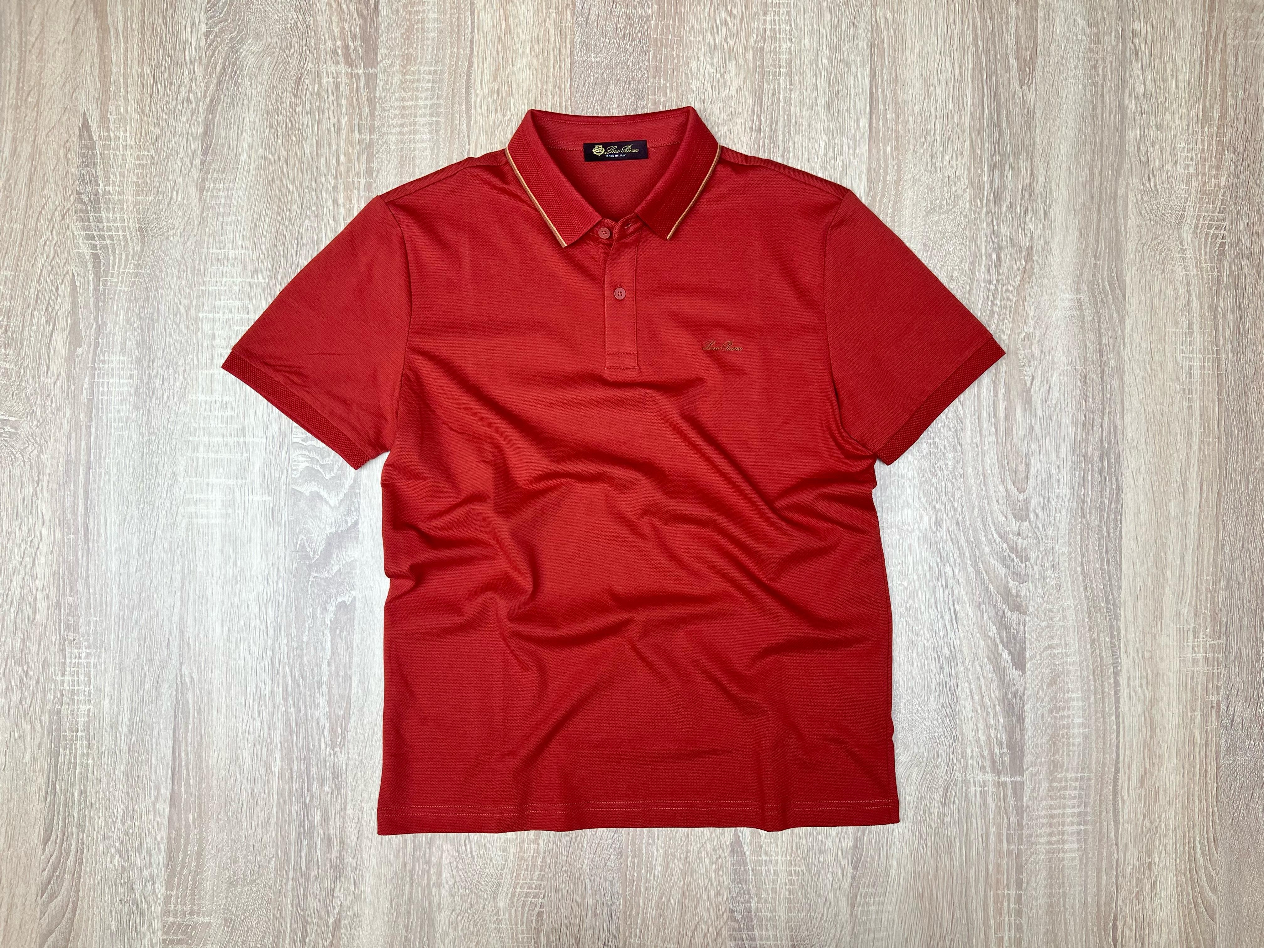 POLO LORO PIANA ROUGE BRIQUE