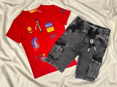 ENSEMBLE ENFANT SPIRIT STYLE ROUGE