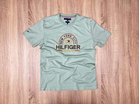 T-SHIRT TOMMY NEW YORK VERT PASTEL